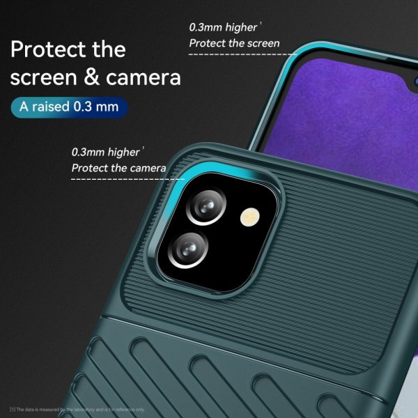 Samsung Galaxy A03 Deksel Thunder Series Grønn