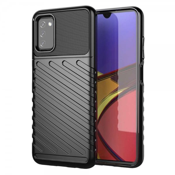 Samsung Galaxy A03s Deksel Thunder Series Svart