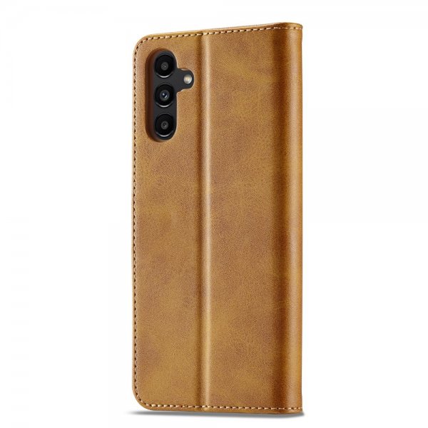 Lc.Imeeke Samsung Galaxy A04s/Galaxy A13 5G Etui med Kortlomme stativfunksjon Lysebrun