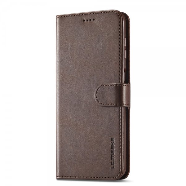 Lc.Imeeke Samsung Galaxy A04s/Galaxy A13 5G Etui med Kortlomme stativfunksjon Mørkebrun