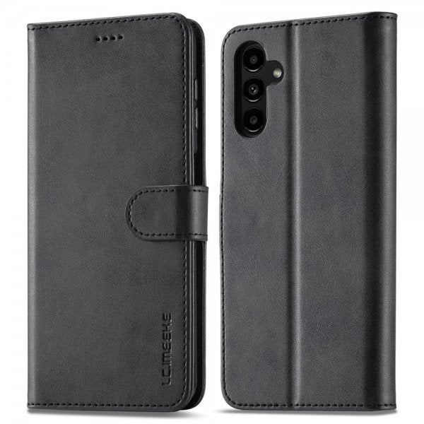 Lc.Imeeke Samsung Galaxy A04s/Galaxy A13 5G Etui med Kortlomme stativfunksjon Svart