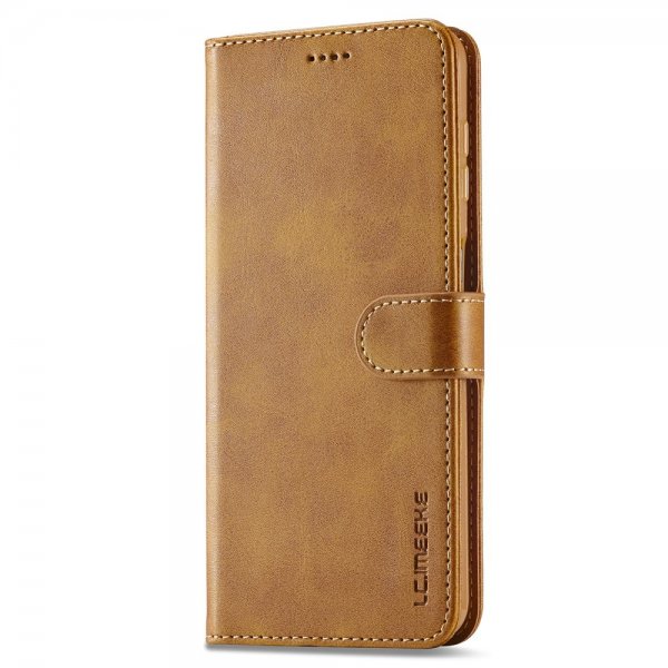 Lc.Imeeke Samsung Galaxy A05s Etui med Kortlomme stativfunksjon Lysebrun