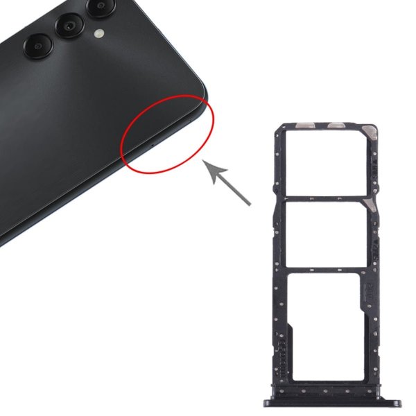 Samsung Galaxy A05S SIM-kortholder - Svart