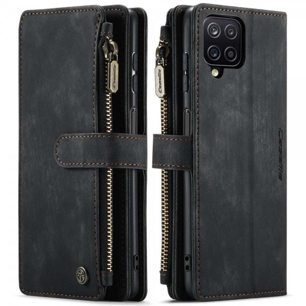CaseMe Samsung Galaxy A12 Etui C30 Series Svart