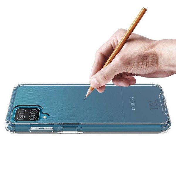 Rvelon Samsung Galaxy A12 Deksel Støtsikker Transparent