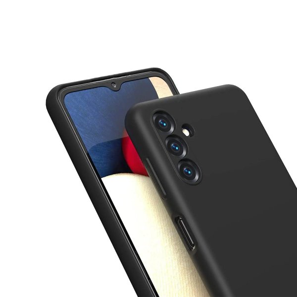 Rvelon Samsung Galaxy A13 4G Deksel Silikon Svart