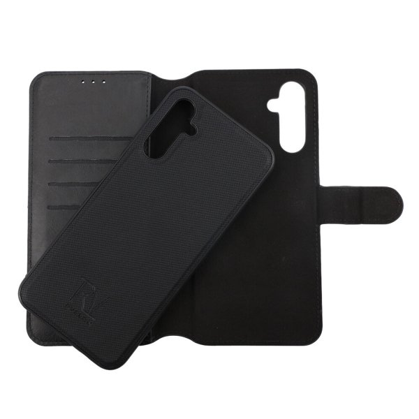 Rvelon Samsung Galaxy A14 Etui Detachable Wallet Case Svart