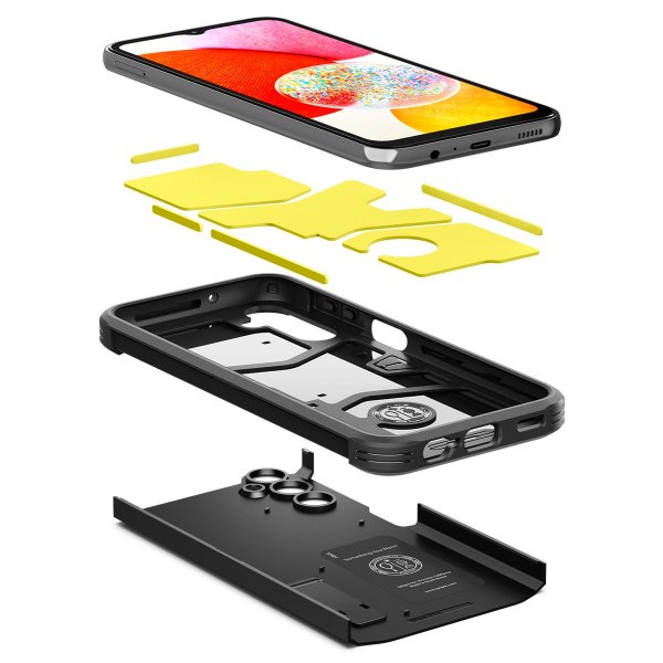 Spigen Samsung Galaxy A14 Deksel Tough Armor Svart