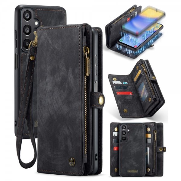 CaseMe Samsung Galaxy A15 Etui 008 Series Avtakbart Deksel Svart