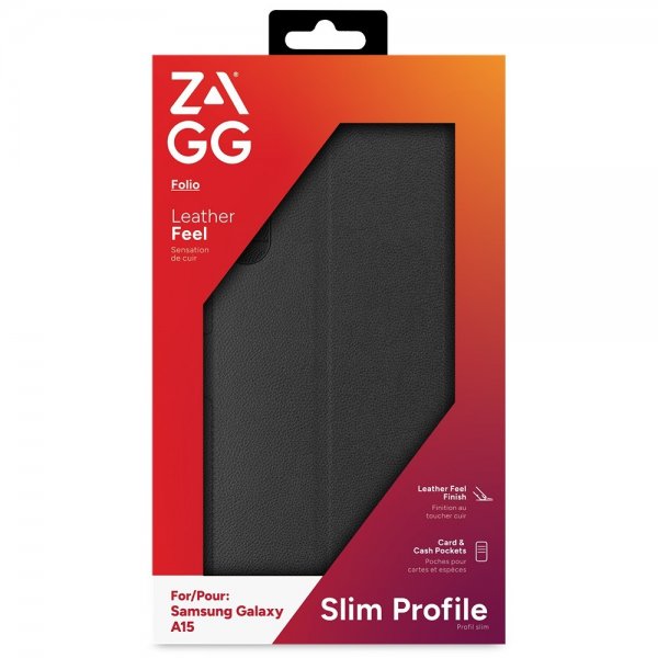 Zagg Samsung Galaxy A15 Etui Folio Svart