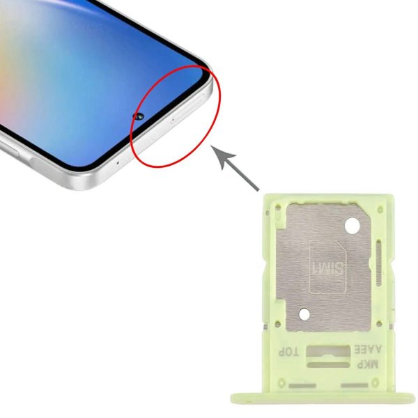 Samsung Galaxy A15 SIM-kortholder - Grønn