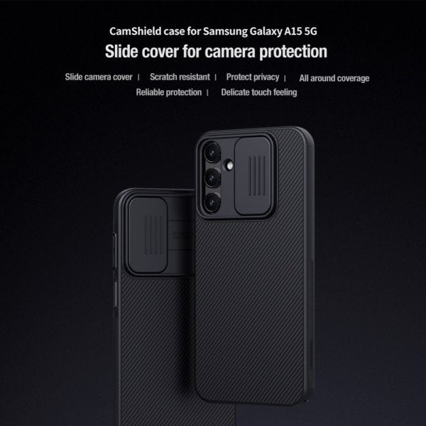 Nillkin Samsung Galaxy A15 Deksel CamShield Svart