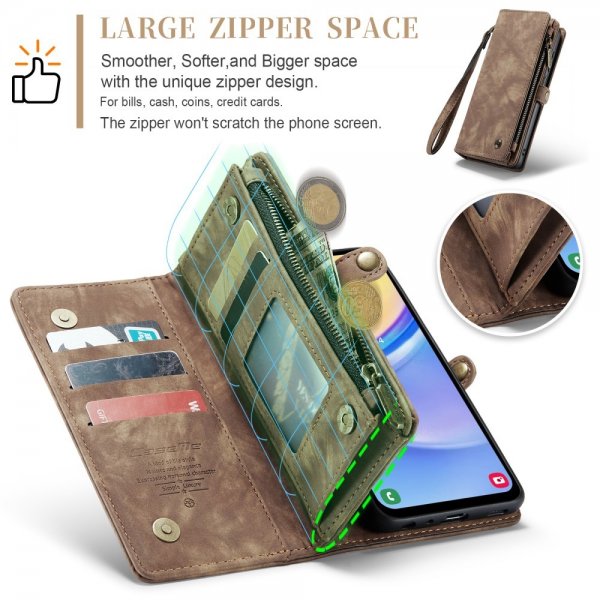 CaseMe Samsung Galaxy A16 Etui 008 Series Avtakbart Deksel Brun