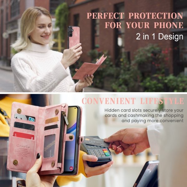 CaseMe Samsung Galaxy A16 Etui 008 Series Avtakbart Deksel Rosa