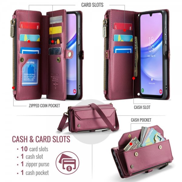 CaseMe Samsung Galaxy A16 Etui C36 Series Rød