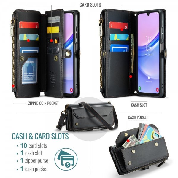 CaseMe Samsung Galaxy A16 Etui C36 Series Svart