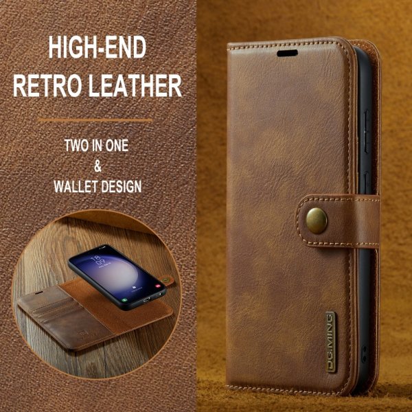 Dg.Ming Samsung Galaxy A16 Etui Avtagbart Deksel Brun