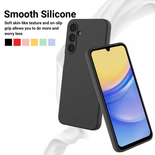 Samsung Galaxy A16 Deksel med Stropp Silikon Svart