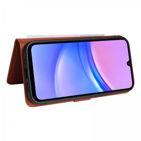Betopnice Samsung Galaxy A17 Etui Avtagbart Deksel 005 Brun