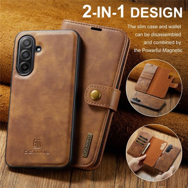 Dg.Ming Samsung Galaxy A17 Etui Avtagbart Deksel Brun