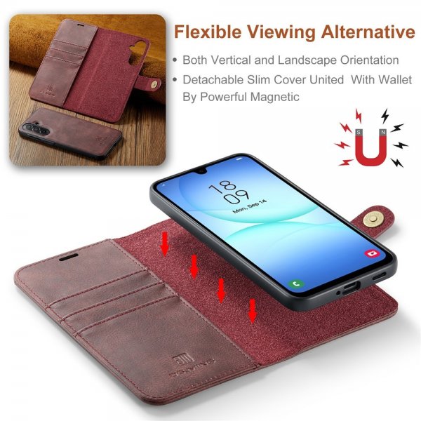 Dg.Ming Samsung Galaxy A17 Etui Avtagbart Deksel Rød