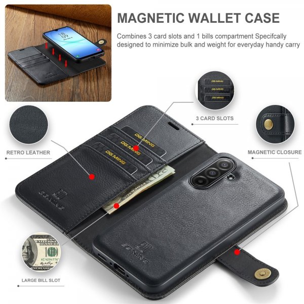 Dg.Ming Samsung Galaxy A17 Etui Avtagbart Deksel Svart