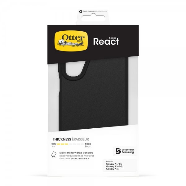 Otterbox Samsung Galaxy A17/Galaxy A16 Deksel React Svart