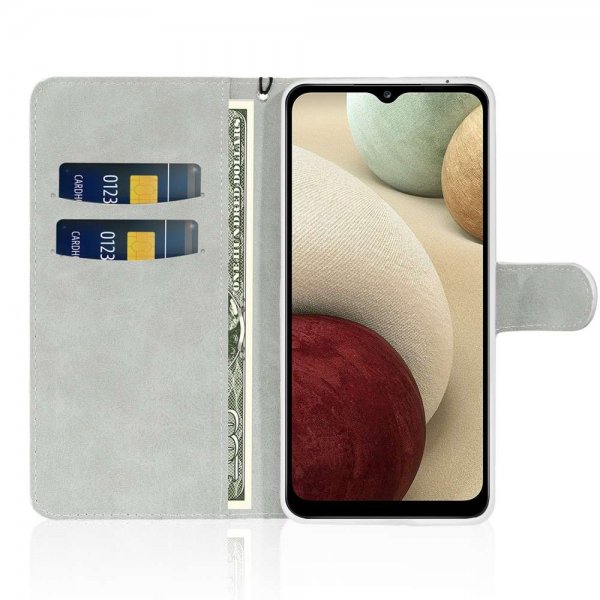 Samsung Galaxy A22 4G Etui Glitter Stripe Blå