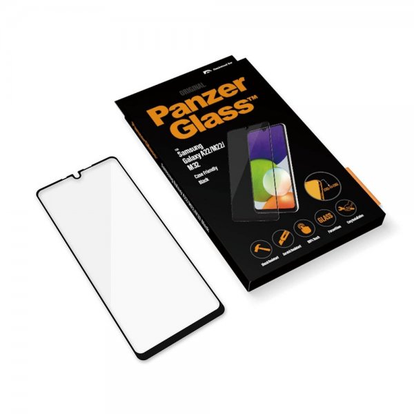 PanzerGlass Samsung Galaxy A22 4G Skjermbeskytter Edge-to-Edge Case Friendly
