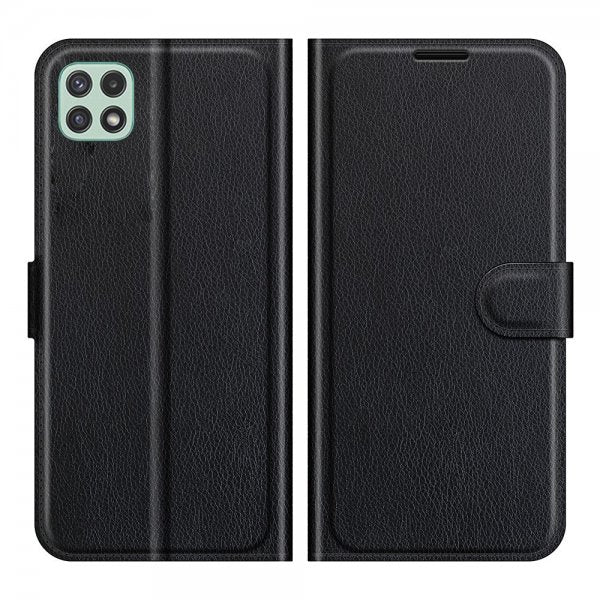 Samsung Galaxy A22 5G Etui Litchi Svart