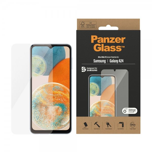 PanzerGlass Samsung Galaxy A24 Skjermbeskytter Ultra-Wide Fit