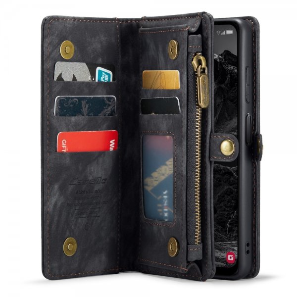 CaseMe Samsung Galaxy A25 Etui 008 Series Avtakbart Deksel Svart