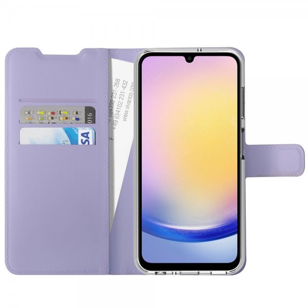 Vivanco Samsung Galaxy A25 Etui Classic Wallet Lavendel