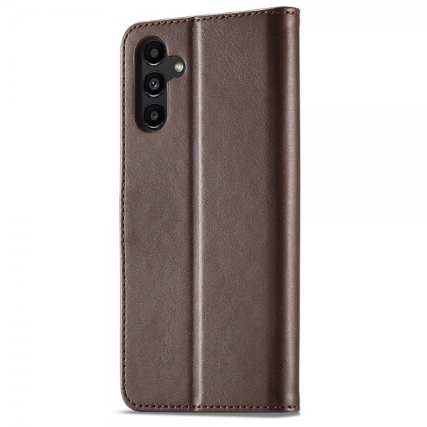 Lc.Imeeke Samsung Galaxy A25 Etui med Kortlomme stativfunksjon Mørkebrun