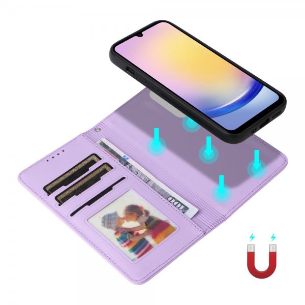 Betopnice Samsung Galaxy A25 Etui Avtagbart Deksel 005 Lilla