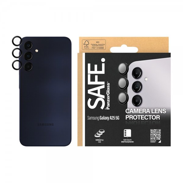 SAFE. by PanzerGlass Samsung Galaxy A25 Kamerabeskytter Camera Protector Svart