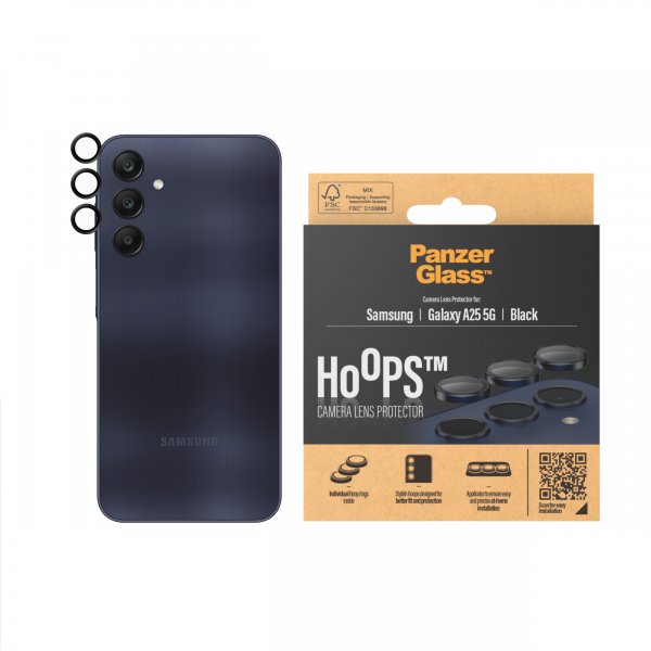PanzerGlass Samsung Galaxy A25 Kamerabeskytter Hoops Svart
