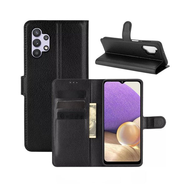 Rvelon Samsung Galaxy A32 4G Etui Wallet Case Svart