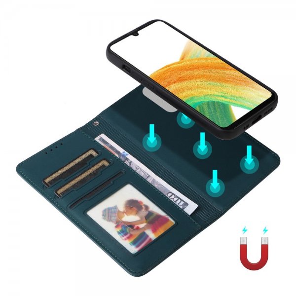 Betopnice Samsung Galaxy A33 5G Etui Avtagbart Deksel 005 Blå