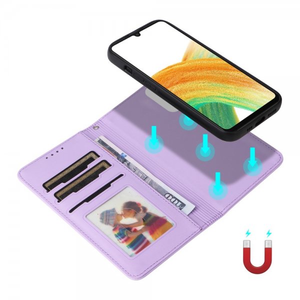 Betopnice Samsung Galaxy A33 5G Etui Avtagbart Deksel 005 Lilla