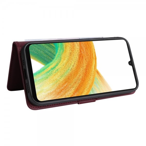 Betopnice Samsung Galaxy A33 5G Etui Avtagbart Deksel 005 Rød