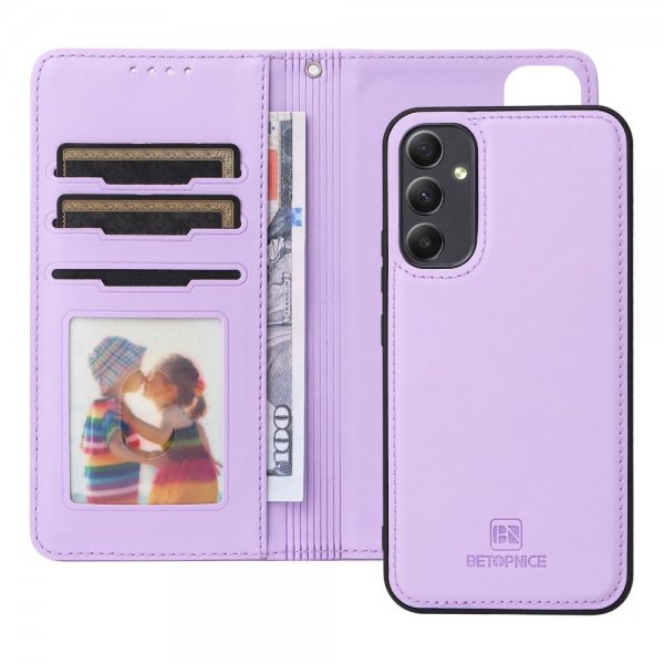 Betopnice Samsung Galaxy A34 5G Etui Avtagbart Deksel 005 Lilla