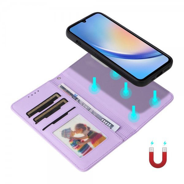 Betopnice Samsung Galaxy A34 5G Etui Avtagbart Deksel 005 Lilla
