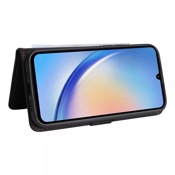 Betopnice Samsung Galaxy A34 5G Etui Avtagbart Deksel 005 Svart