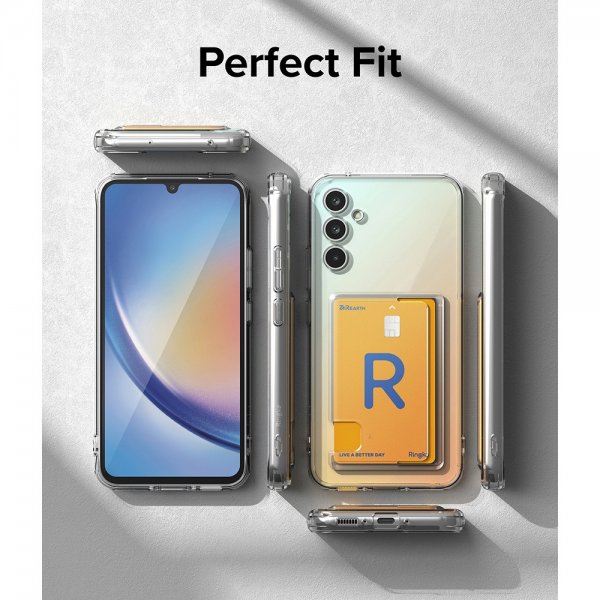Ringke Samsung Galaxy A34 5G Deksel Fusion Card Clear