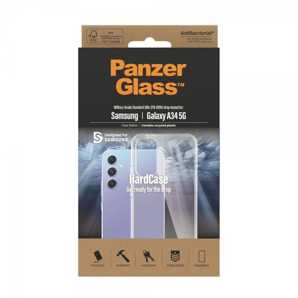 PanzerGlass Samsung Galaxy A34 5G Deksel HardCase Transparent