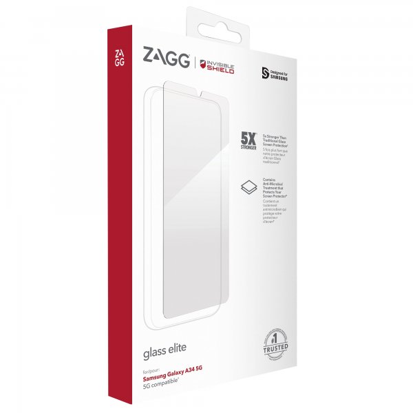 Zagg InvisibleShield Samsung Galaxy A34 5G Skjermbeskytter Glass Elite
