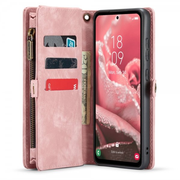 CaseMe Samsung Galaxy A35 Etui 008 Series Avtakbart Deksel Rosa