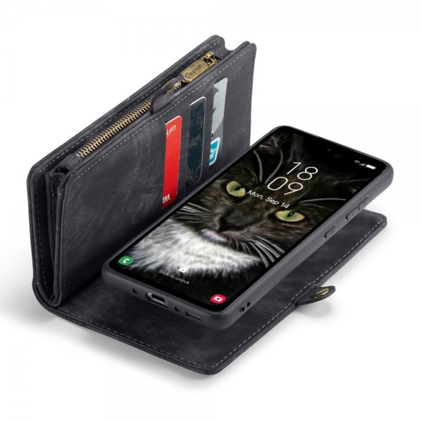 CaseMe Samsung Galaxy A35 Etui 008 Series Avtakbart Deksel Svart
