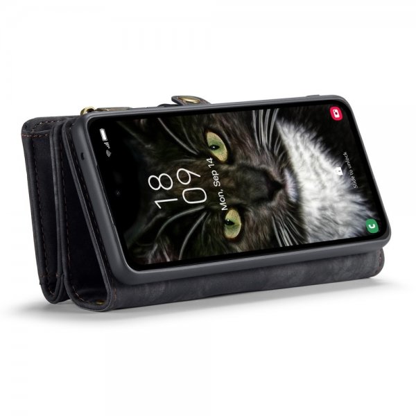 CaseMe Samsung Galaxy A35 Etui 008 Series Avtakbart Deksel Svart